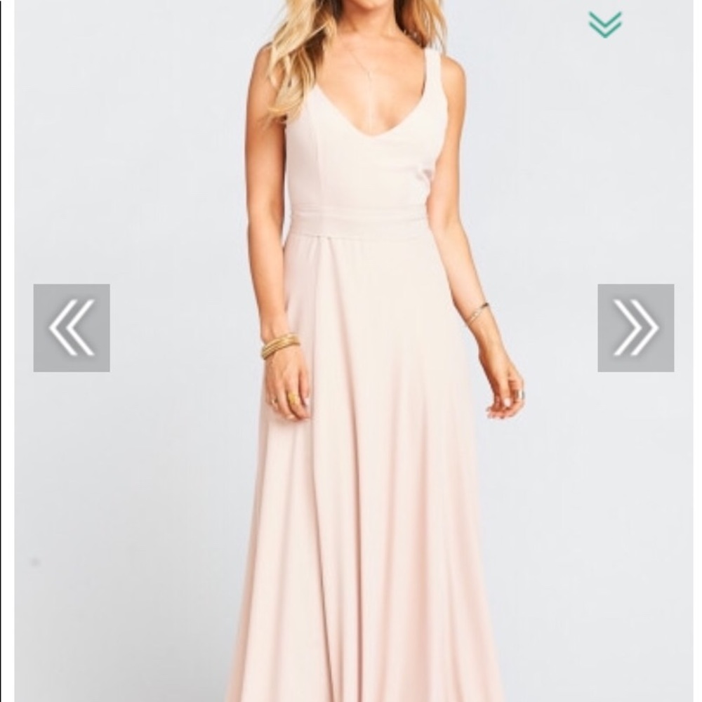 Jenn Maxi Dress ~ Dusty Blush Crisp